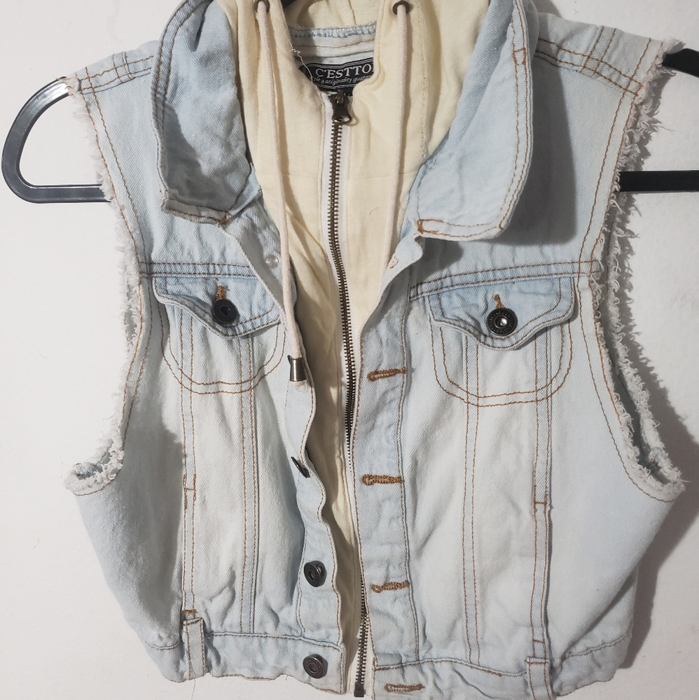 C'esttoi Jean Vest Jacket